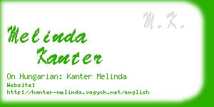 melinda kanter business card